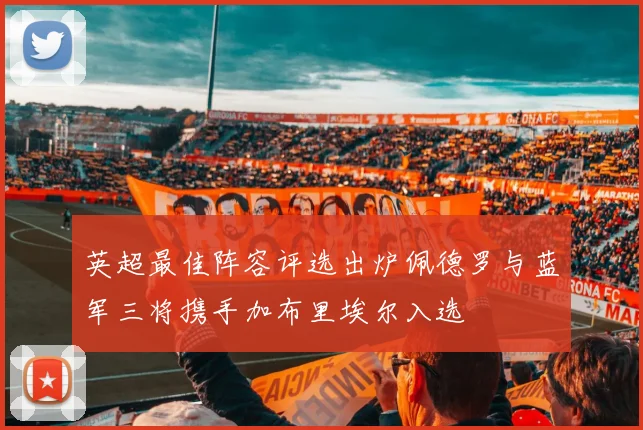 英超最佳阵容评选出炉佩德罗与蓝军三将携手加布里埃尔入选